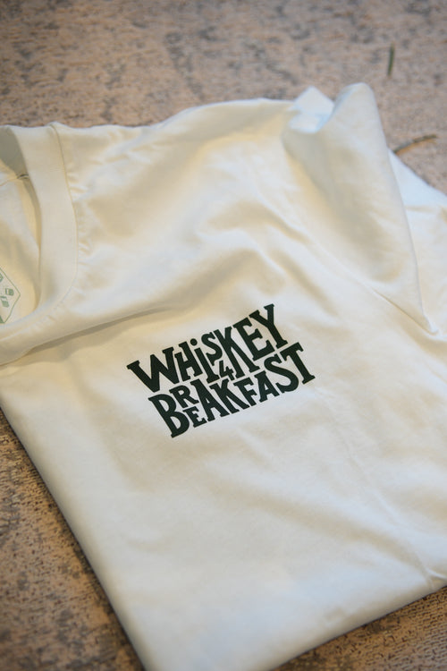 Whiskey4Breakfast T-Shirt Cream/Green