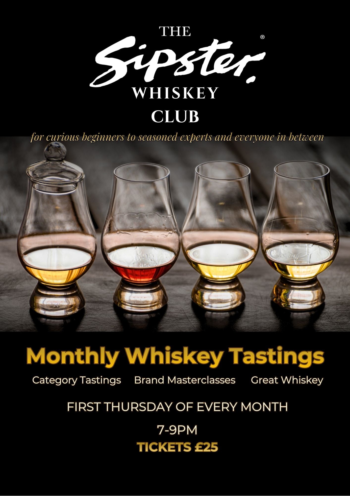 The Sipster Whiskey Club 2nd April - SOLD OUT